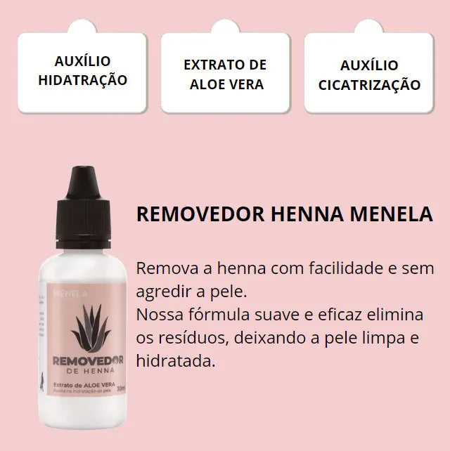 Fixador de henna para sobrancelhas Menela 30ml